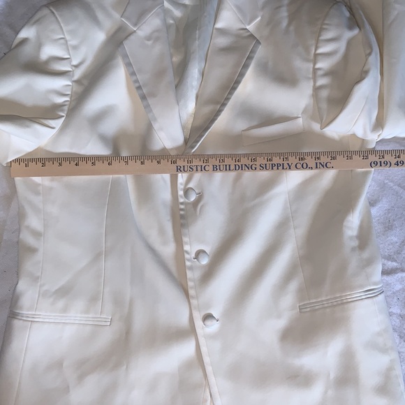 After six ivory white tuxedo jacket size 46 - Picture 6 of 8